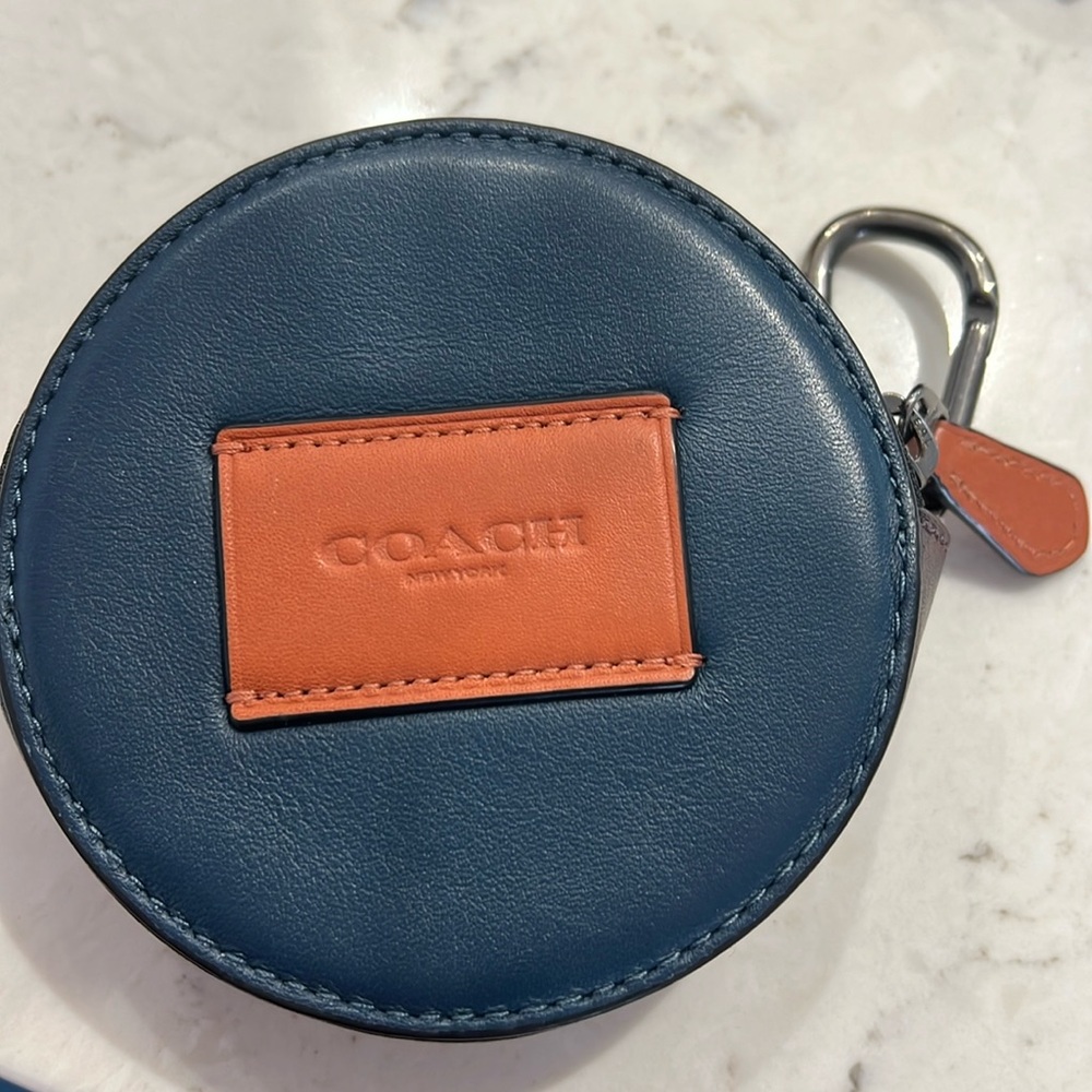 Coach Round Hybrid Pouch in Colorblock